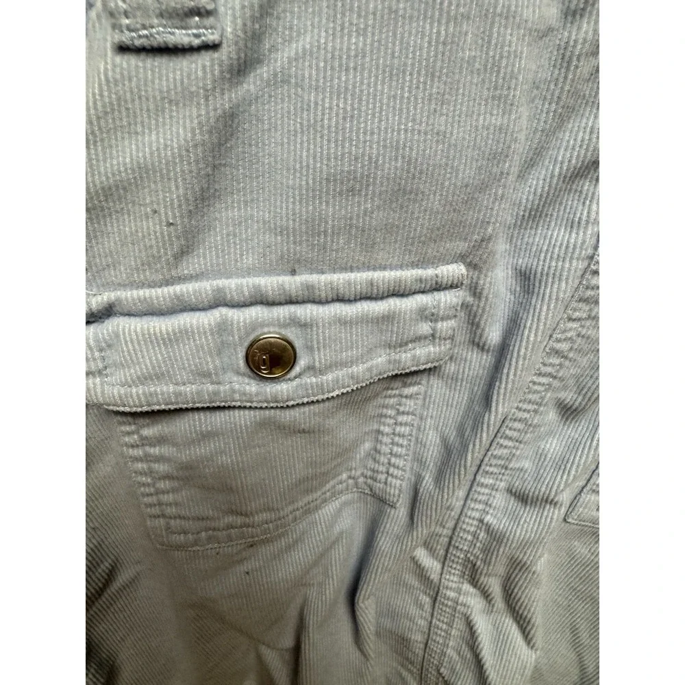 Gymboree Girls Light Blue‎ Corduroy Overalls Dress Embroidered Size 7